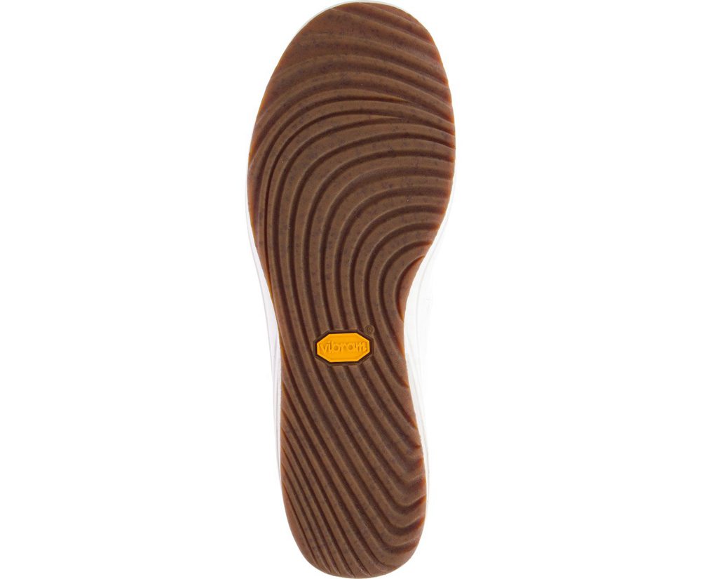 Merrell Barefoot Sko Herre - Gridway Moc Lærred - Hvide - VMC085712